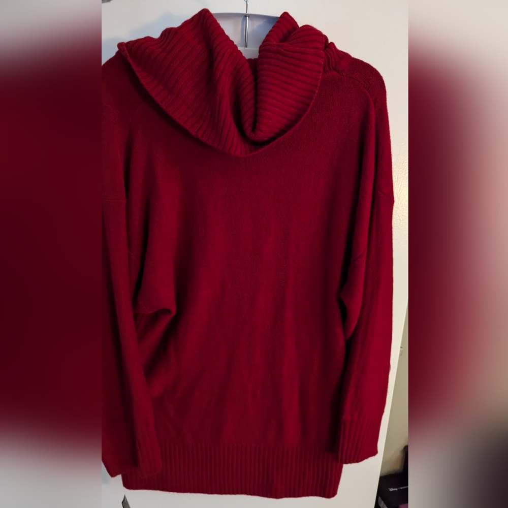 Red Cowl Neck Sweater by ALYX - Picture 8 of 12